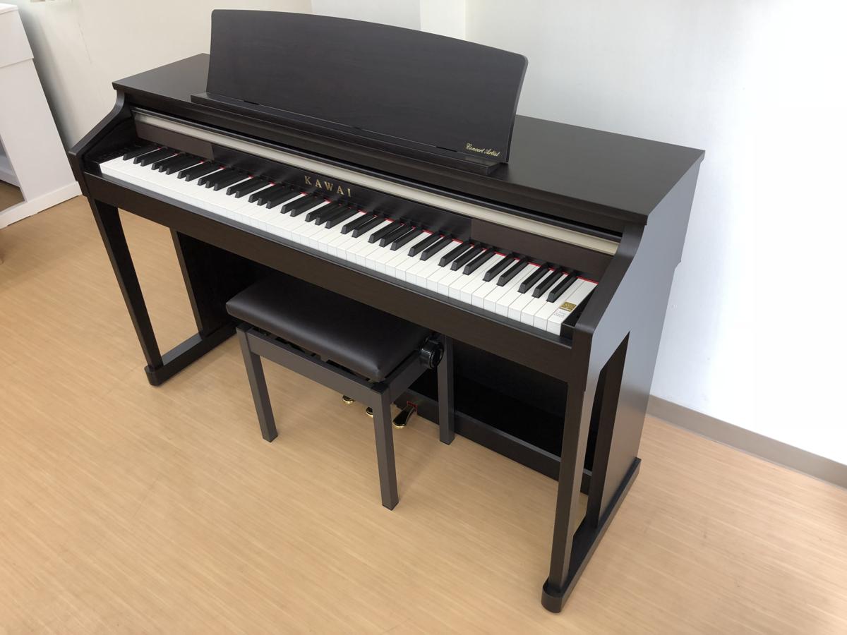 電子ピアノ KAWAI CA17R 2015年製 木製鍵盤 中古 椅子付き ローズ