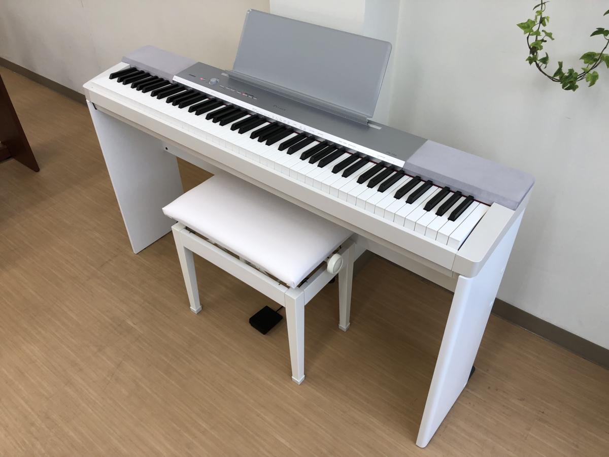 電子ピアノ CASIO PX-150WE 中古 2013年製 椅子付き ホワイト 白 