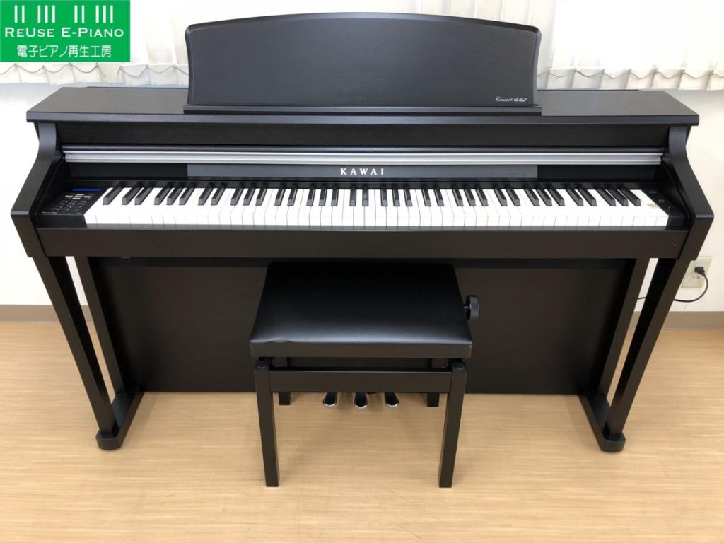 電子ピアノ KAWAI CA93B 2009年製 中古 木製鍵盤 ブラックサテン調 黒 響板スピーカー カワイ・・・SOLD OUT! – 電子ピアノ 再生工房