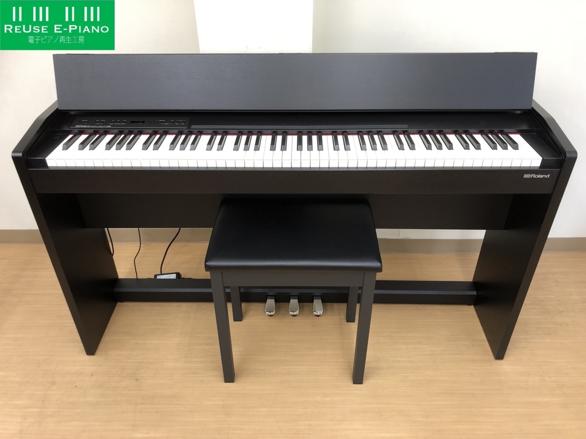 電子ピアノ Roland F-140R-CB 中古 2017年製 現行商品 椅子付き ローランド ブラック 黒・・・SOLDOUT!