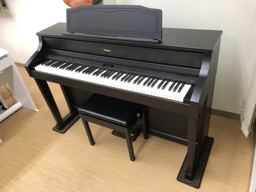 電子ピアノ Roland HP508-GP 2014年製 椅子付き 中古 ローランド 黒木 