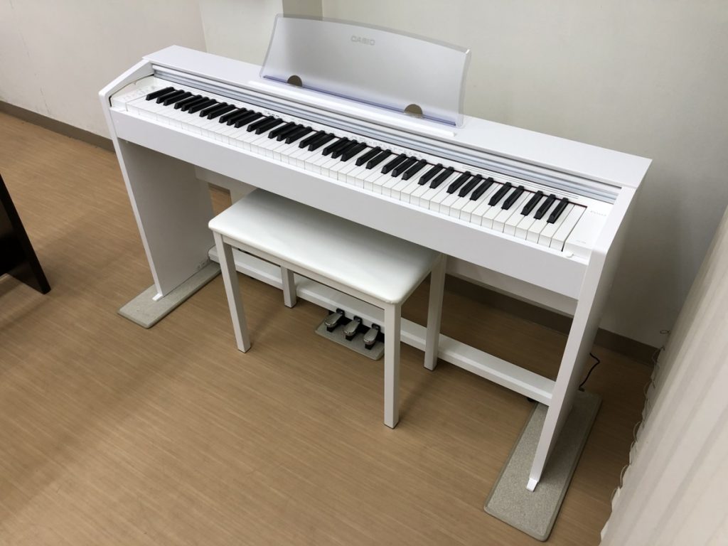 CASIO PX-770WE 2018年製 中古 電子ピアノ 椅子付き ホワイトウッド調 ...