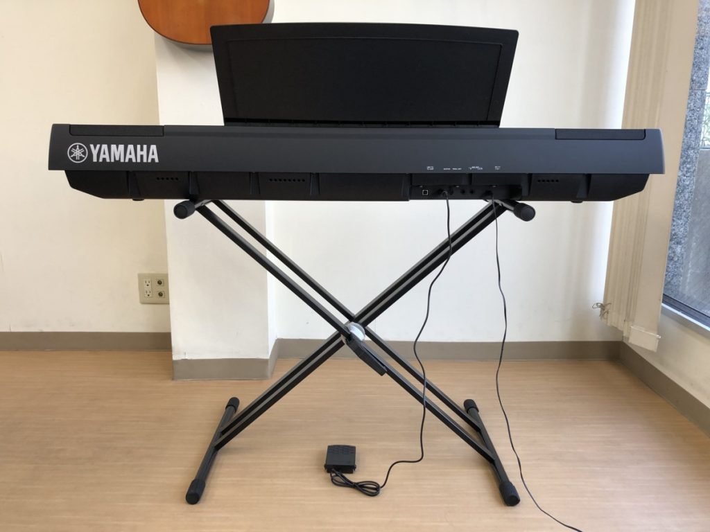 YAMAHA P-125B 2018年製 中古 電子ピアノ 椅子付き ブラック スタンド