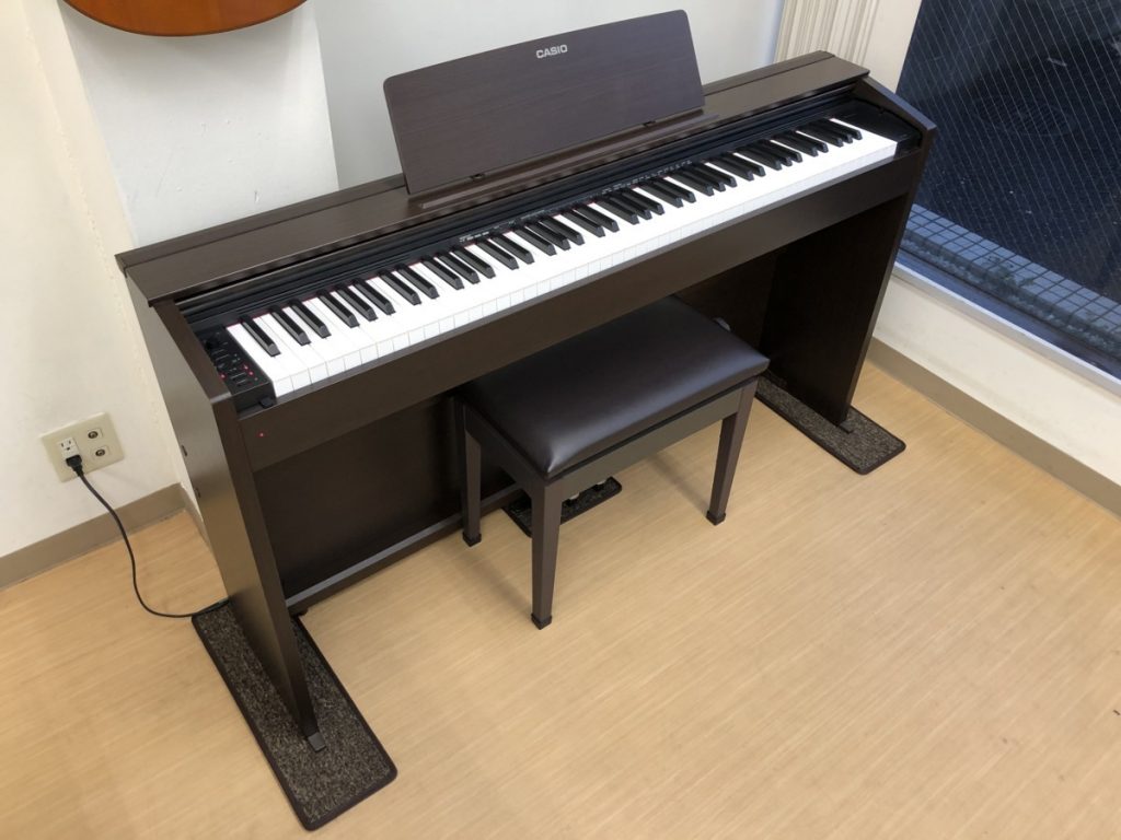 CASIO PX-870BN 2017年製 中古 電子ピアノ 椅子付き ブラウン カシオ 