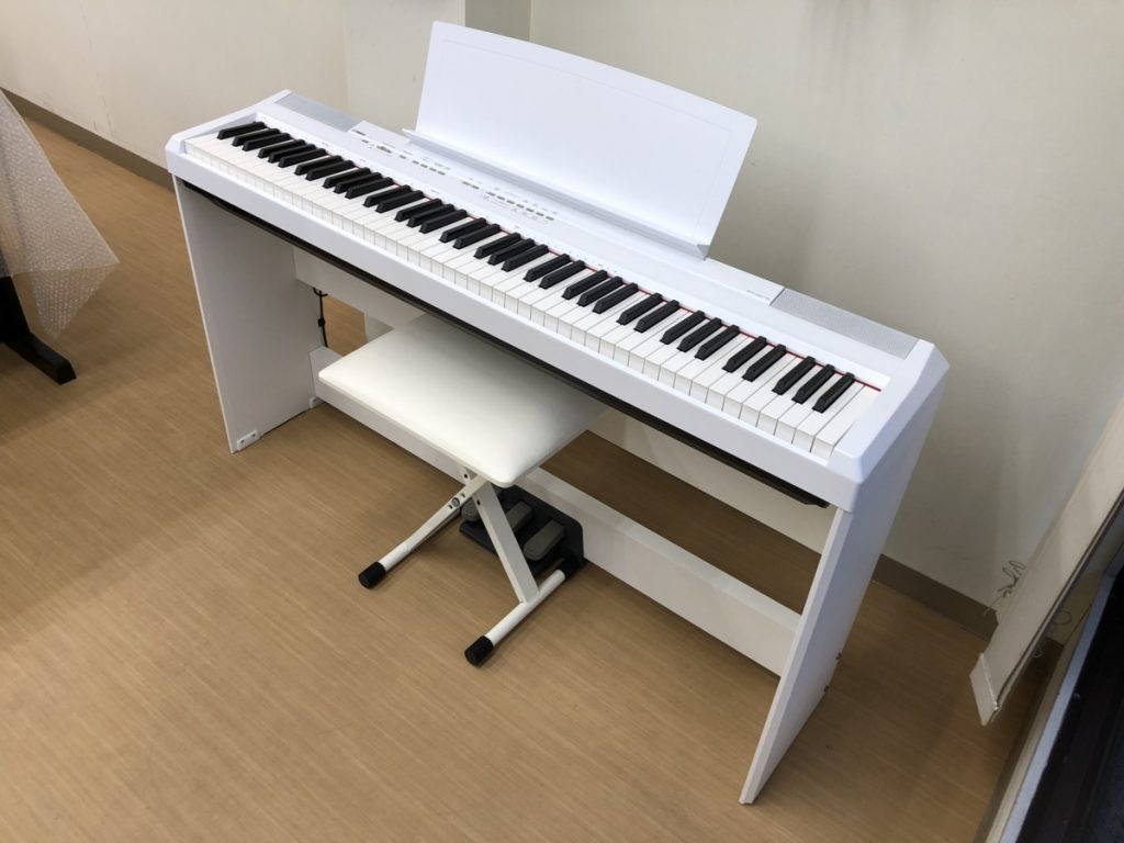 YAMAHA 電子ピアノ P-105WH ホワイト スタンド椅子-