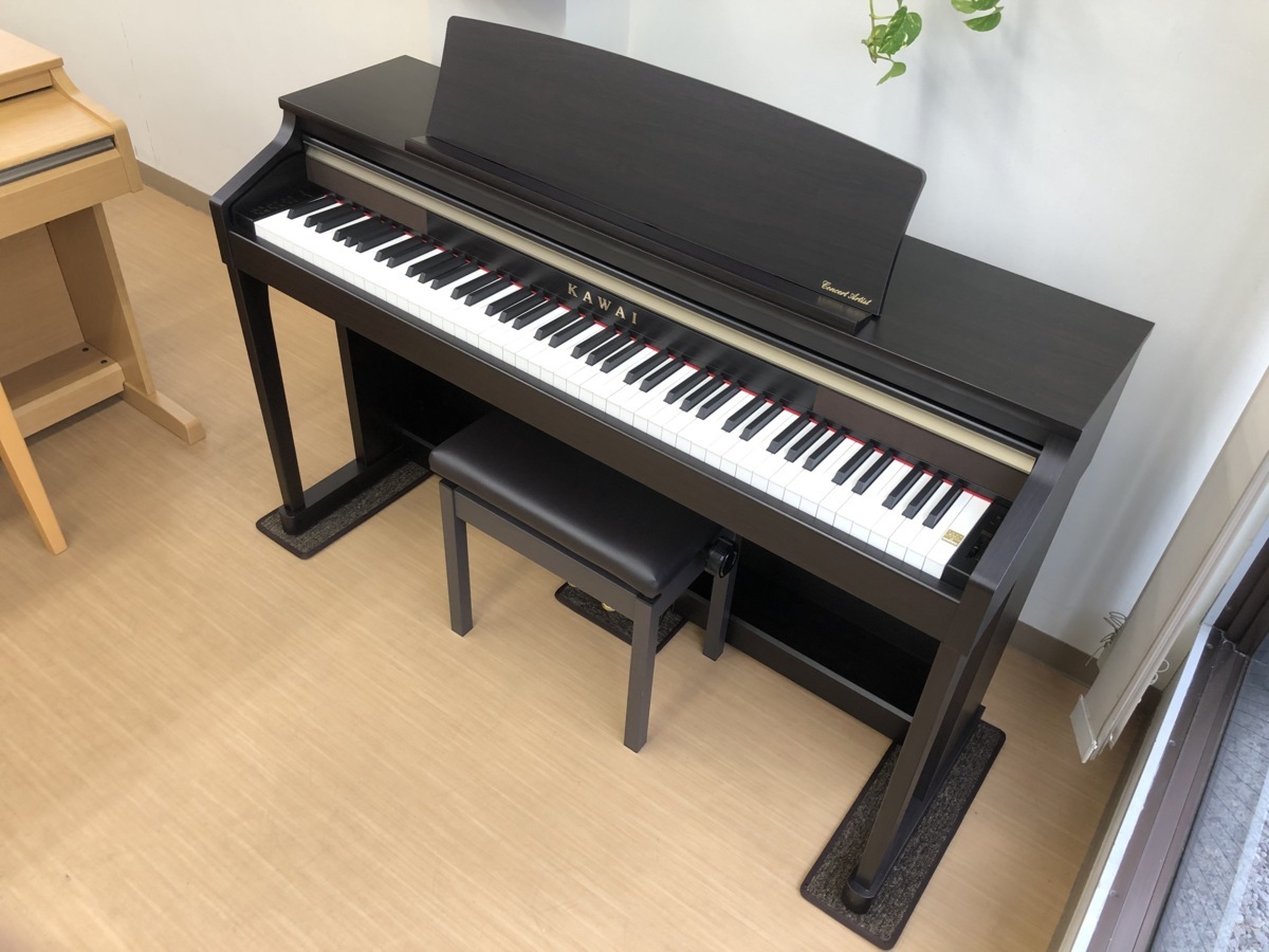 KAWAI CA17R 2016年製 中古 電子ピアノ 木製鍵盤 椅子付き ローズ