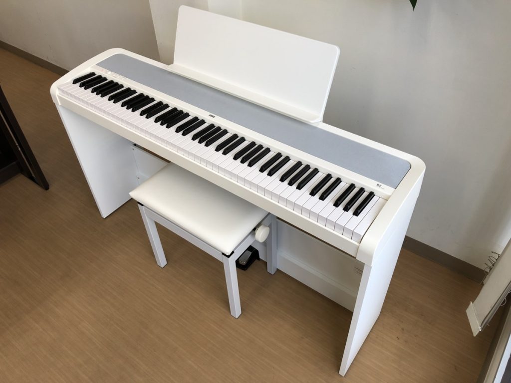 KORG B2-WH 2019年製 中古 電子ピアノ 椅子付き ホワイト コルグ