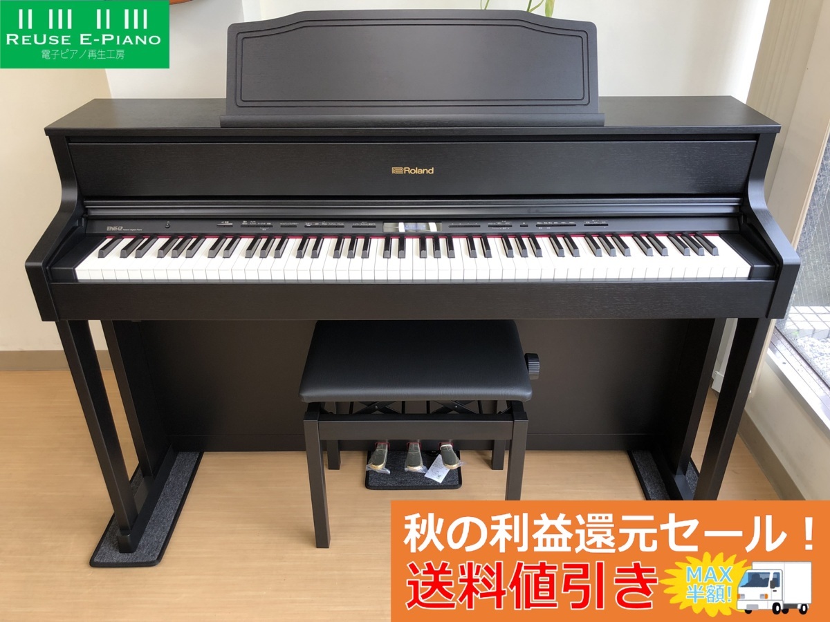 ☆美品☆Rolandハイグレード電子ピアノ HP605-GP 黒木目 | monsterdog