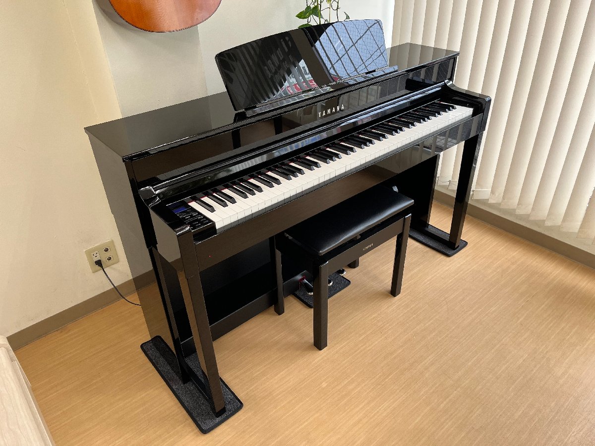電子ピアノ YAMAHA CLP-575PE 2014年製 中古 木製鍵盤 椅子付き
