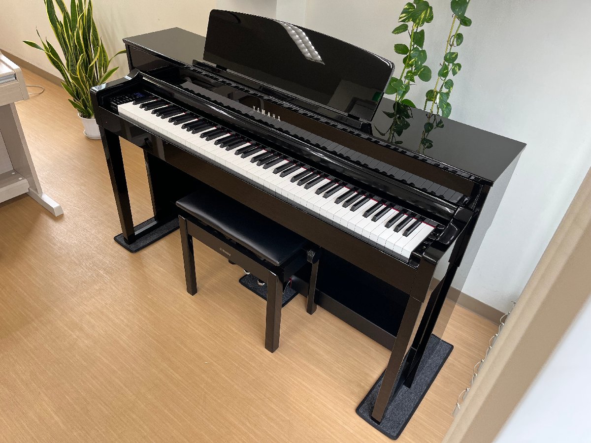 電子ピアノ YAMAHA CLP-575PE 2014年製 中古 木製鍵盤 椅子付き 