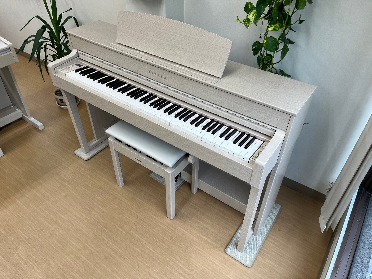 YAMAHA CLP-645WA 2018年製 中古 電子ピアノ 木製鍵盤 クラビノーバ 