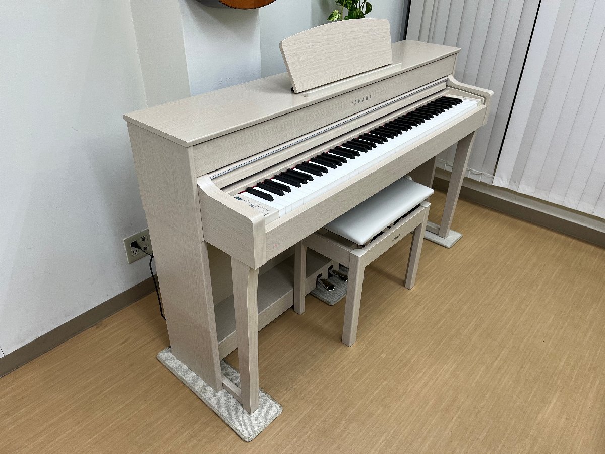 YAMAHA CLP-635WA 18年製 中古 電子ピアノ 椅子付き クラビノーバ