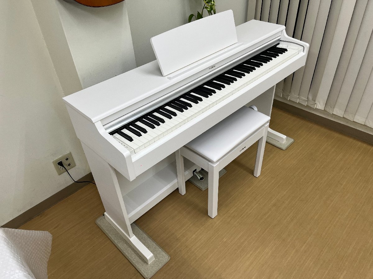 YAMAHA YDP-164WH 2021年製 中古 電子ピアノ 椅子付き アリウス