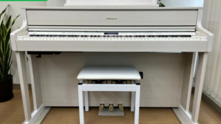Roland HP605-GPMW 18年製 中古 電子ピアノ 木製鍵盤 椅子付き・・・SOLD OUT!