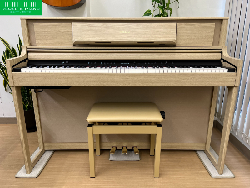 Roland LX705-LA 20年製 中古 電子ピアノ 木製鍵盤 ライトオーク調
