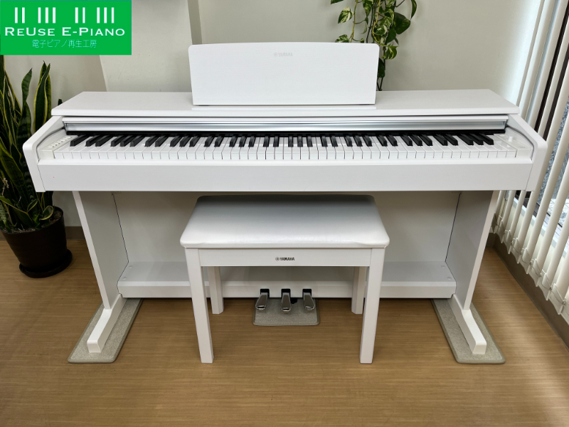 ☆44423【電子ピアノ】YAMAHA YDP144WH 21年製 - 鍵盤楽器