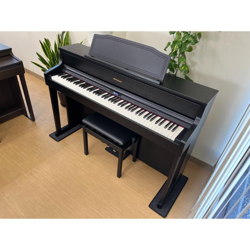 電子ピアノ】Roland HP605-GP ヘッドホン＆椅子付き - 電子楽器