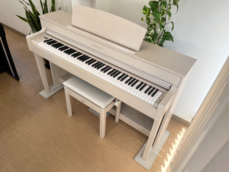 YAMAHA CLP-645WA 19年製 中古 電子ピアノ 木製鍵盤 クラビノーバ